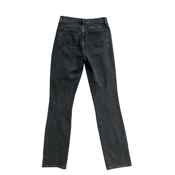 ABERCROMBIE & FITCH  The 90s Slim Straight Ultra High Rise Gray Jeans Sz 27 US 4 - Picture 7 of 8